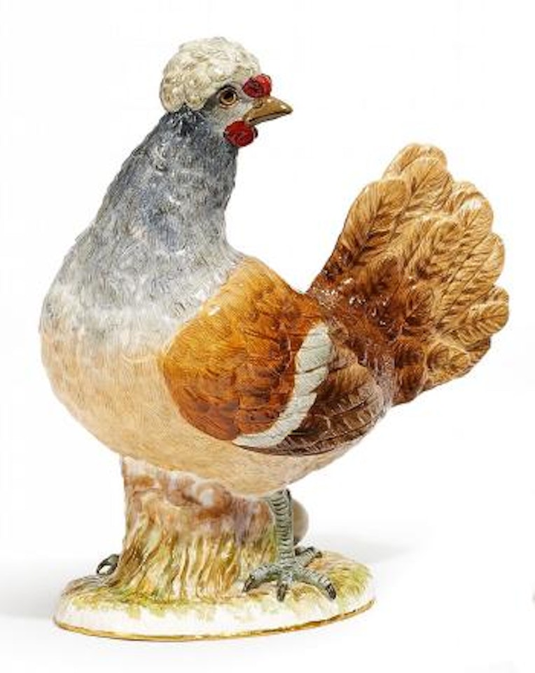 A Chicken with An Egg by Johann Joachim Kandler by Johann Joachim Kändler