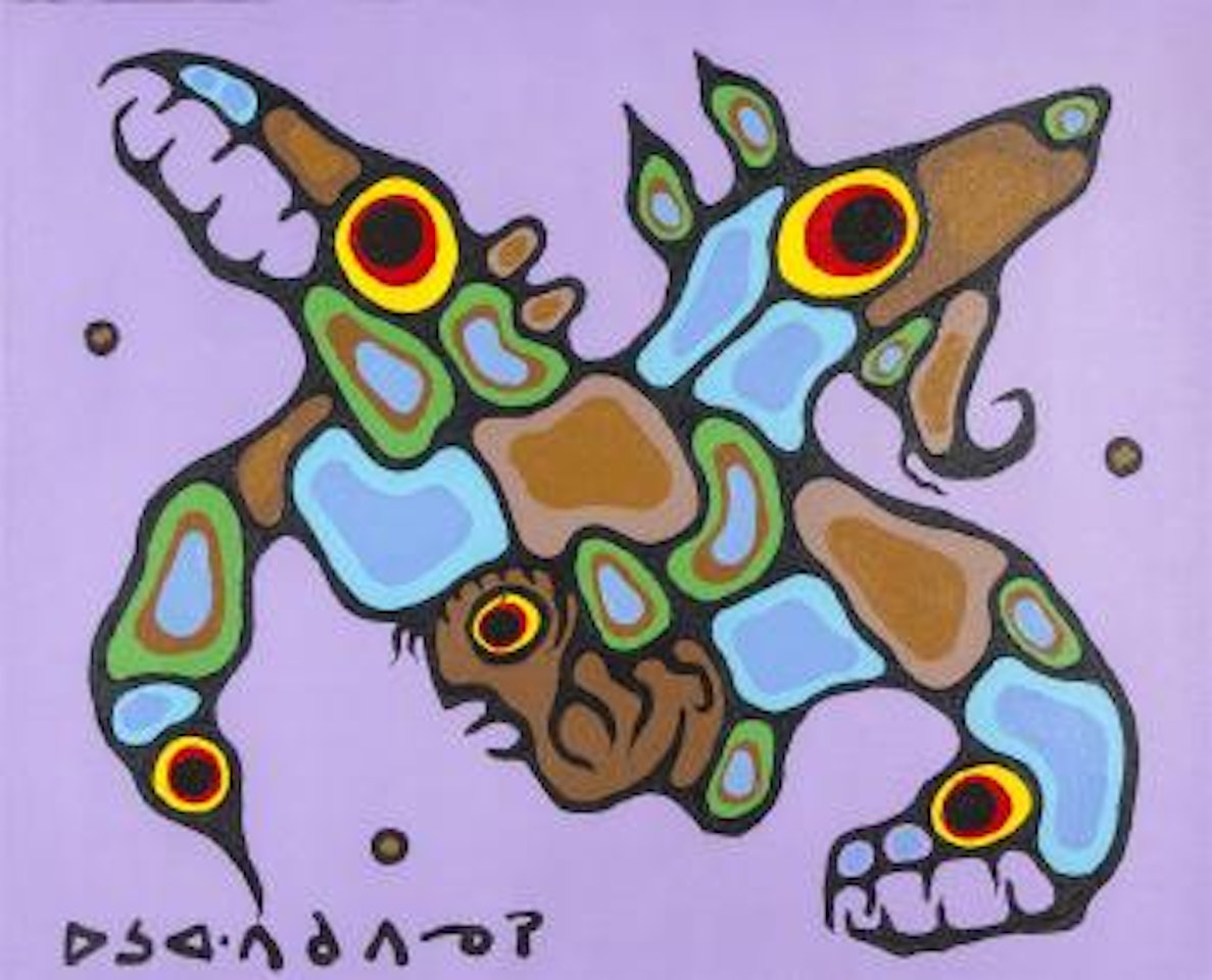 Man in Nature by Norval Morrisseau
