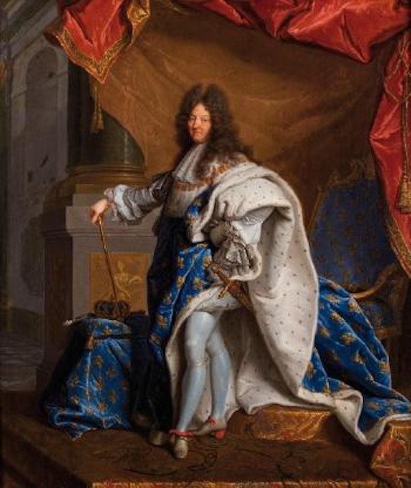 Louis XIV en grand costume royal by French School by French School
