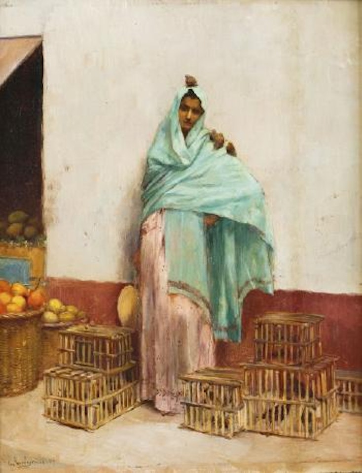 Marchande d’oiseaux by Georges Antoine Rochegrosse