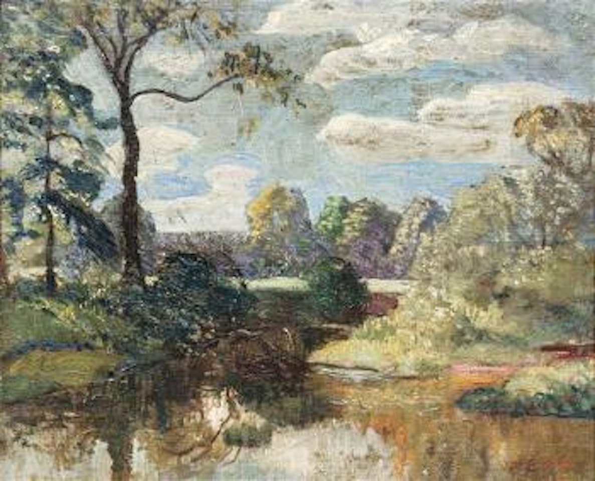 Landscape with Pond by Walter Emerson Baum