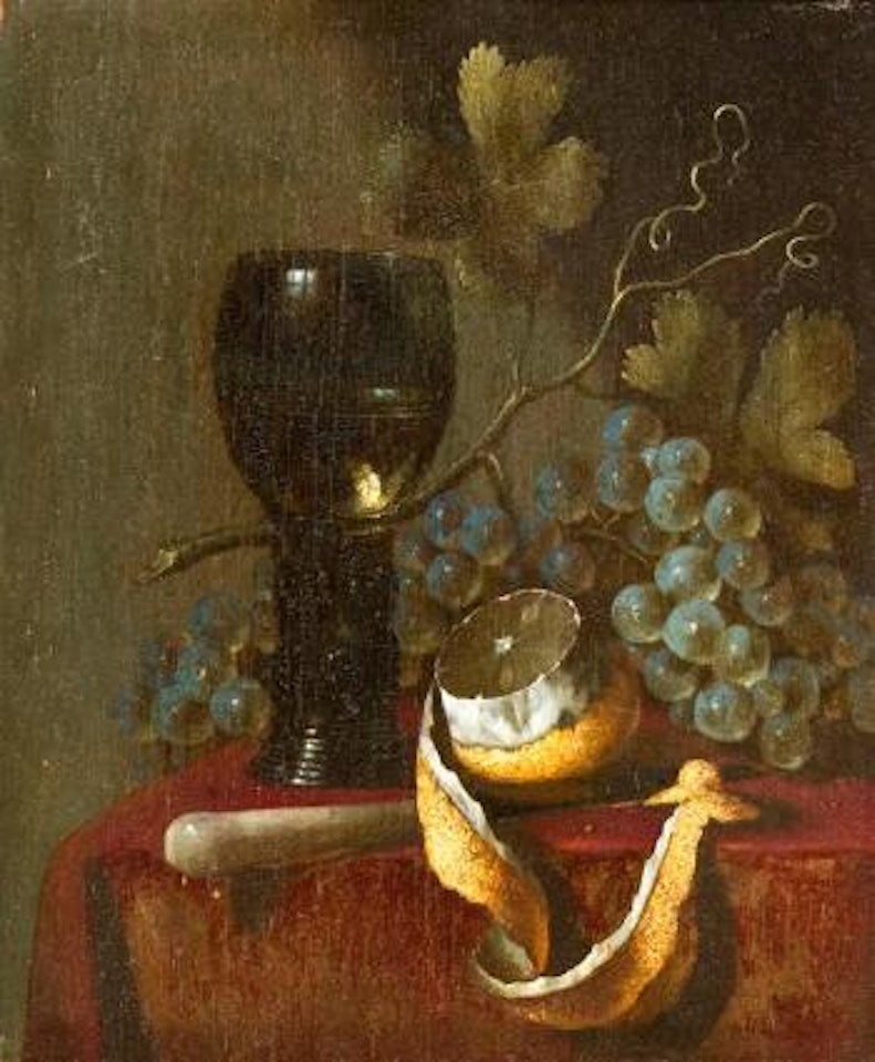 Still life with Knife and Goblet by Abraham van Beijeren