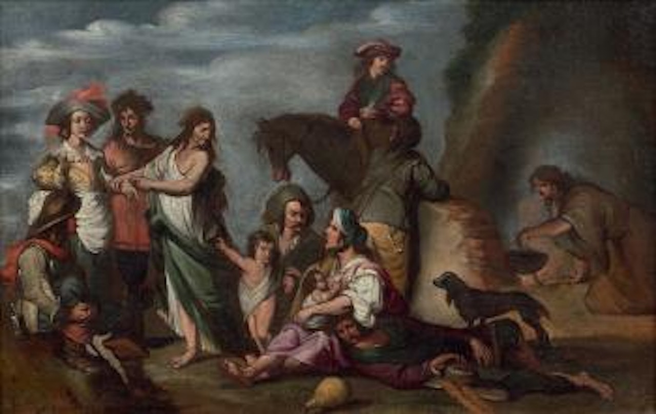 La halte by Cornelis de Wael