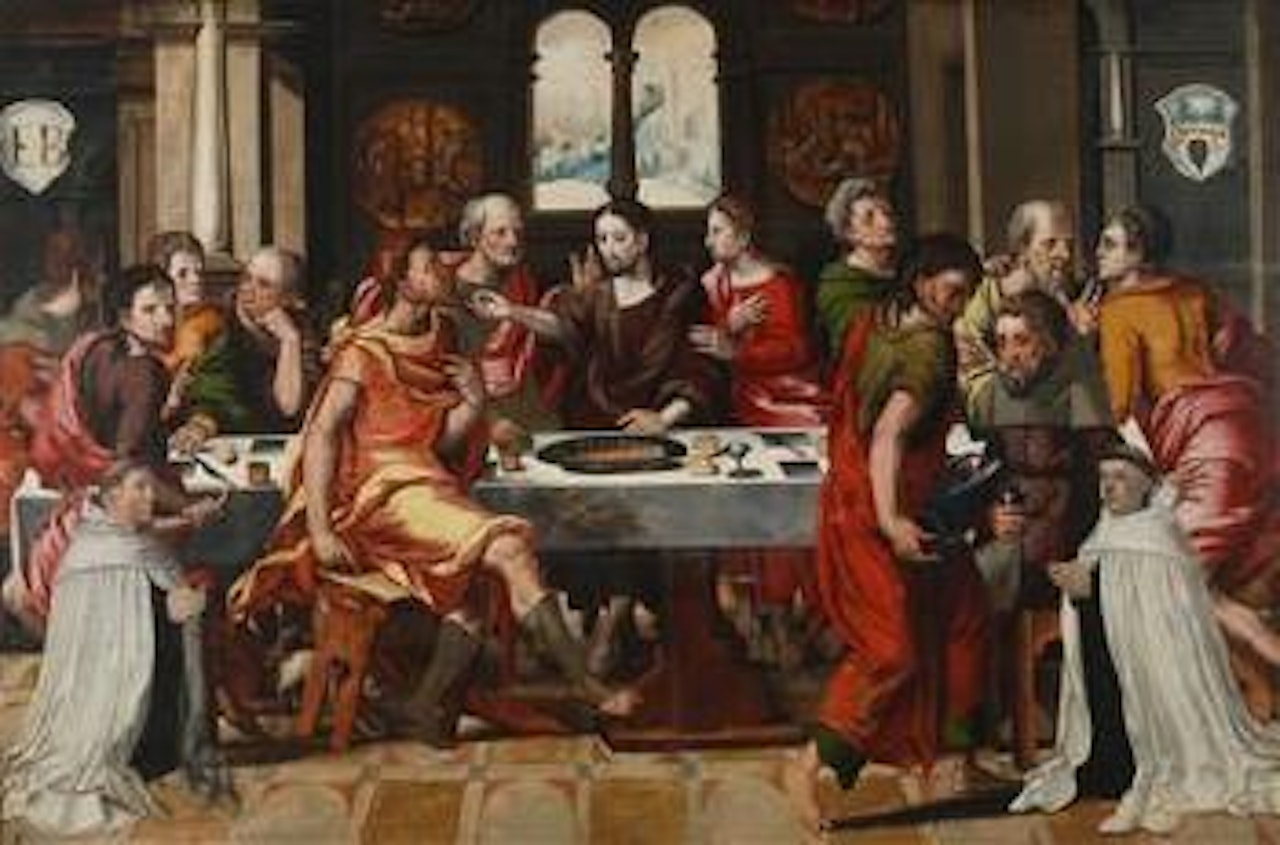 Letztes Abendmahl by Attributed to Pieter Coecke van Aelst I