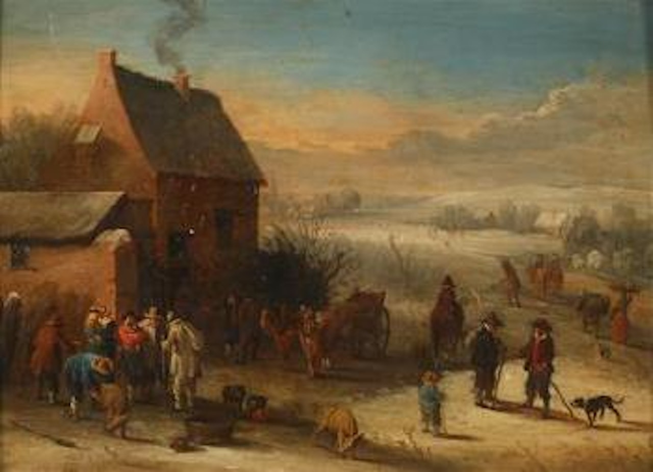 Holländische Winterlandschaft by David Teniers II