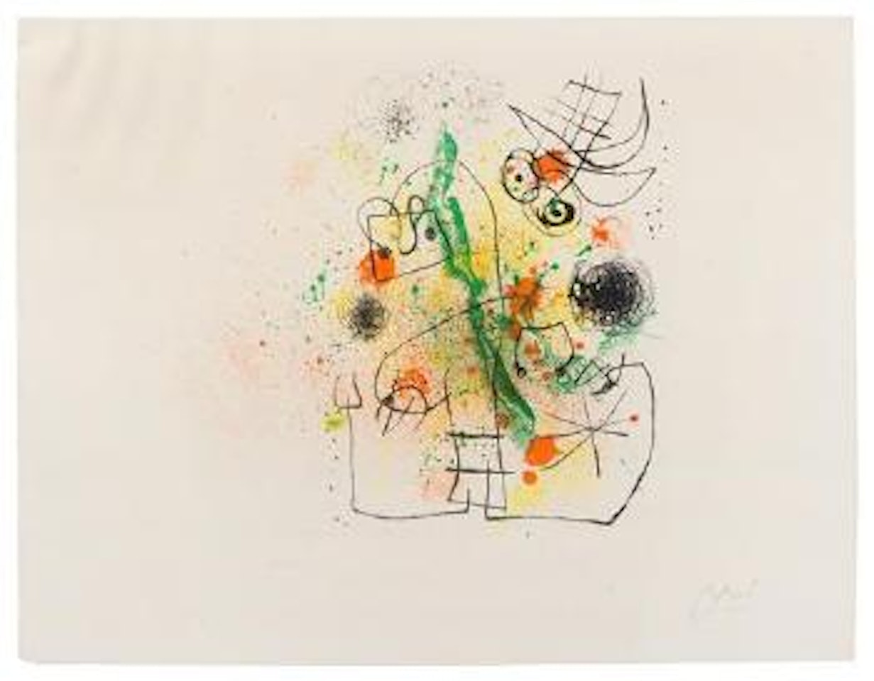 Woman and Bird in Torment by Joan Miró