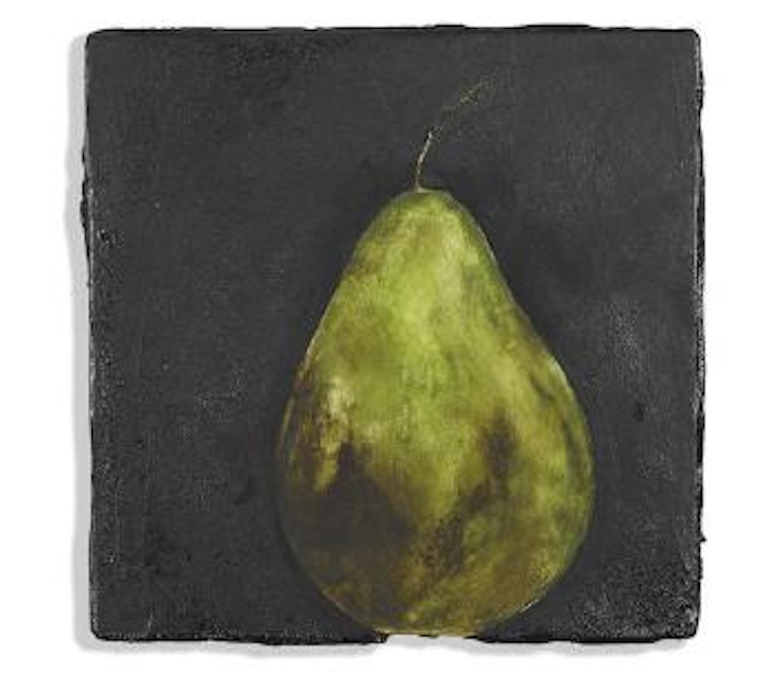 A Green Pear August 1 1986 by Donald Sultan