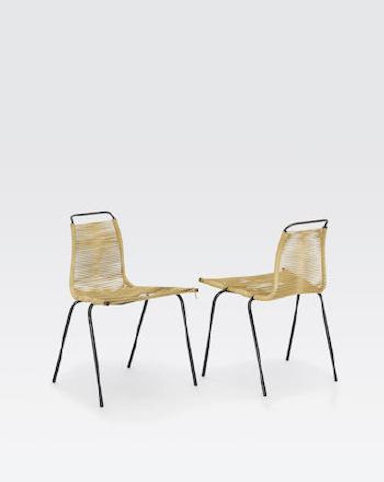 Pair of PK1 chairs by Poul Kjaerholm by Poul Kjaerholm
