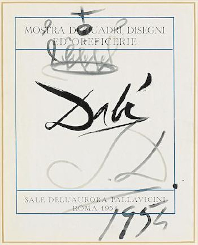 Croix et couronne, 1954 by Salvador Dali