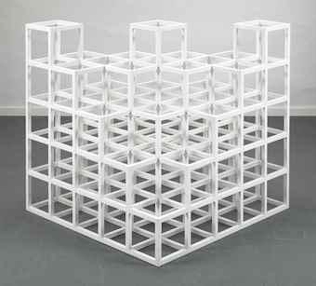 Cube Structure Based on Five Modules by Sol LeWitt