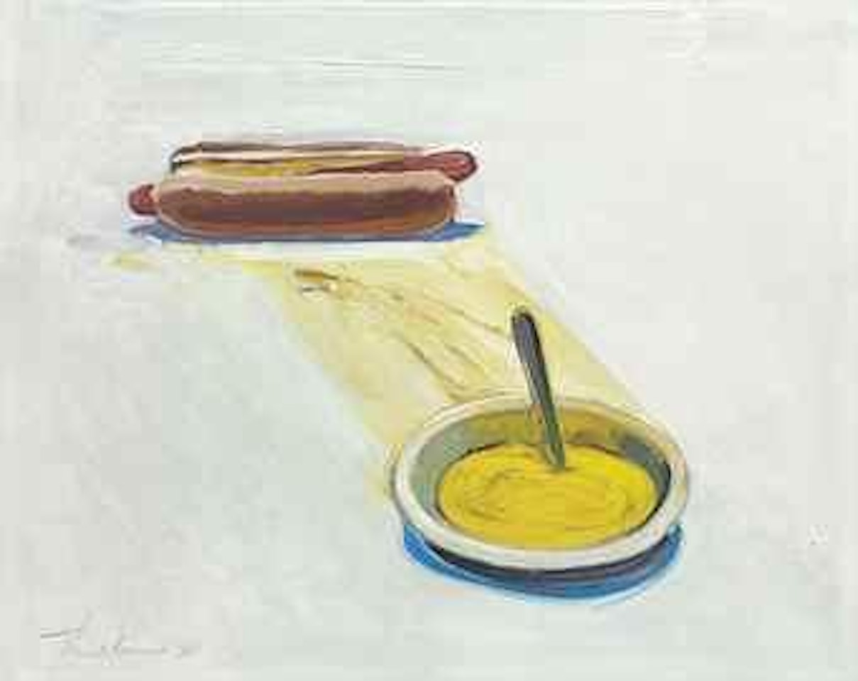 Hot Dog and Mustard by Wayne Thiebaud