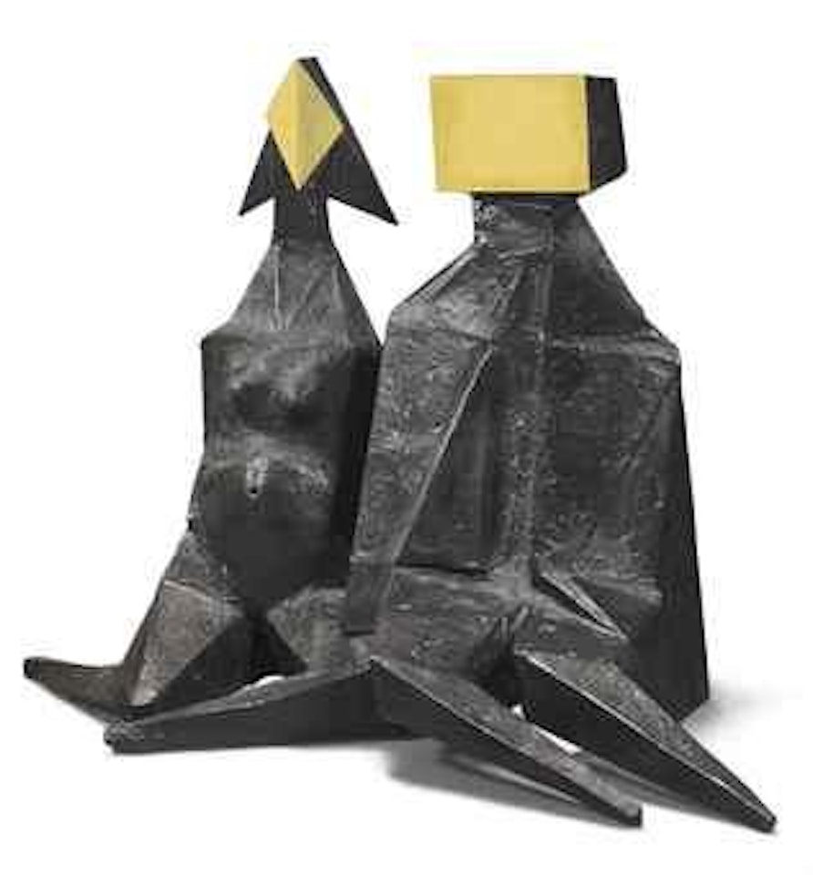Pair of Sitting Figures IV by Lynn Chadwick