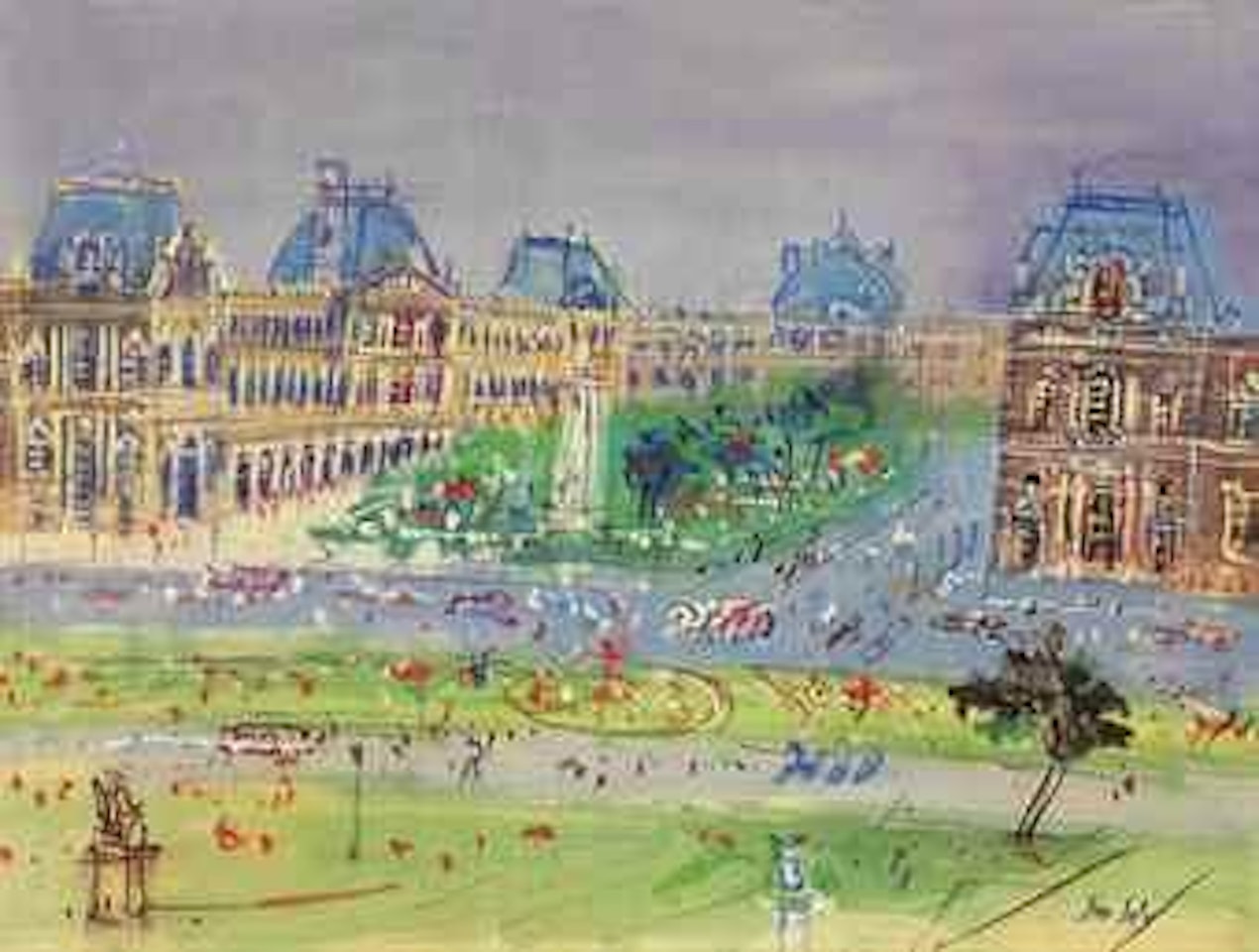 Le Musée du Louvre by Jean Dufy