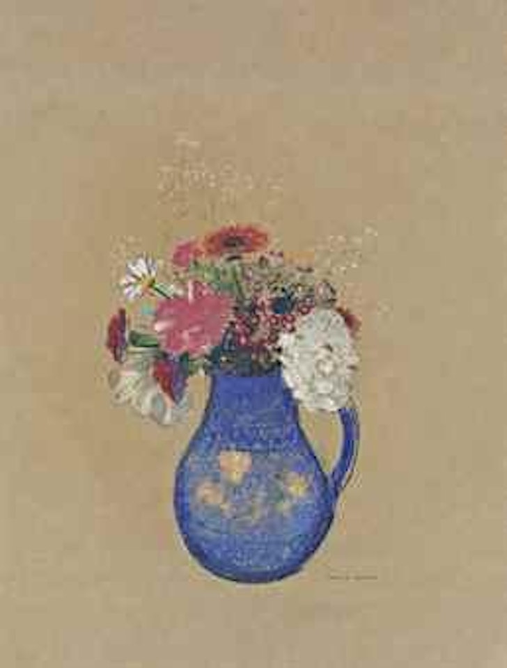 Fleurs dans un vase by Odilon Redon