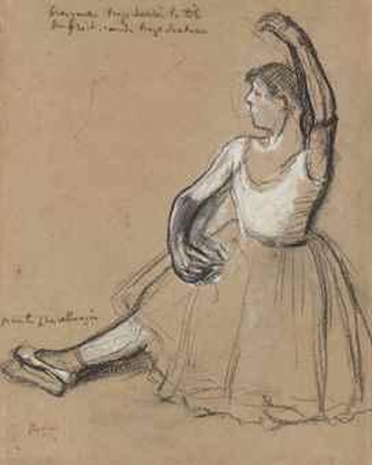 Danseuse vue de profil by Edgar Degas