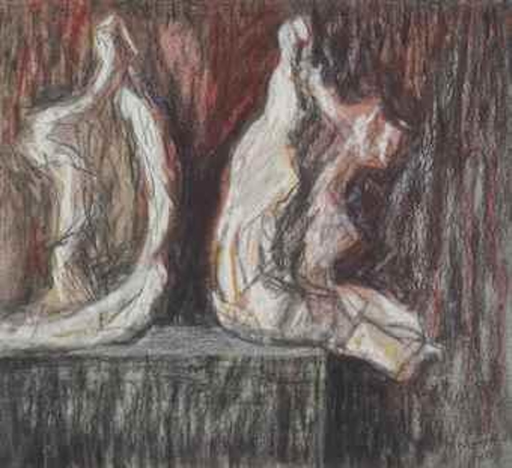 Two Seated Figures by Henry Moore