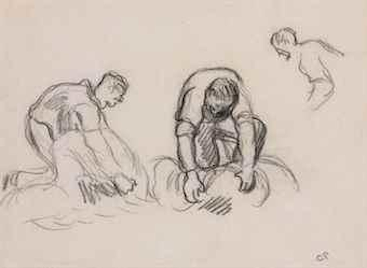 Etude de moissonneurs by Camille Pissarro