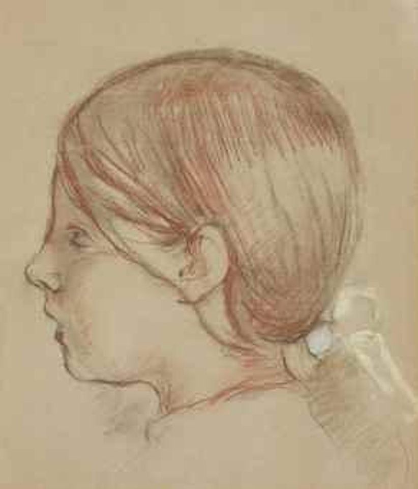 Tête de Jeannie by Berthe Morisot