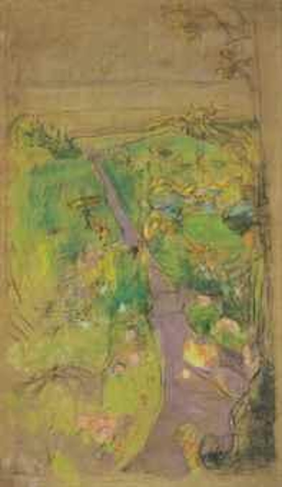 Etude pour Vue des Pavillons vers la mer by Édouard Vuillard