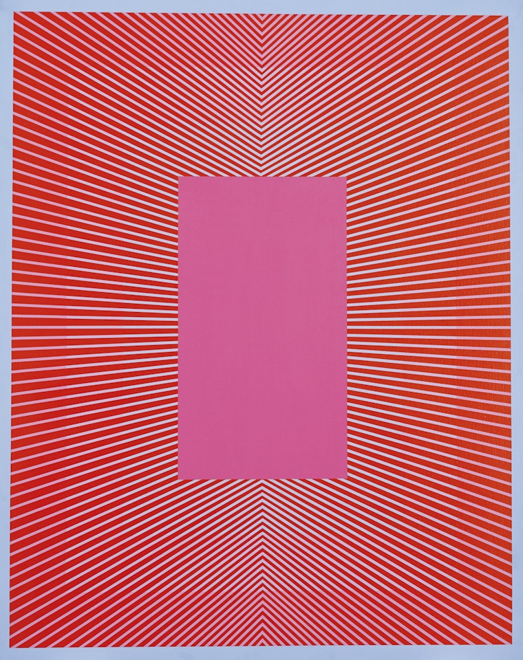 CONVERGING WITH DEEP PINK by Richard Anuszkiewicz