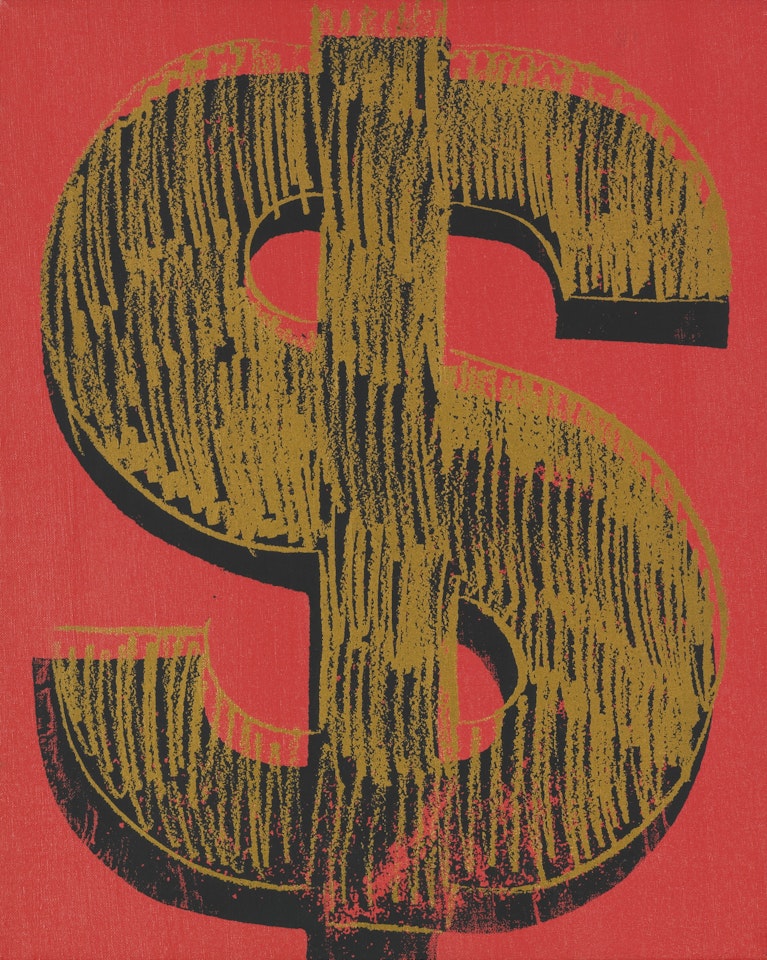 DOLLAR SIGN by Andy Warhol