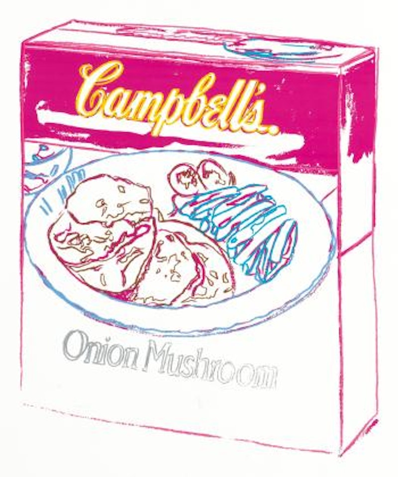 Campbell's Soup Box: Onion Mushroom by Andy Warhol