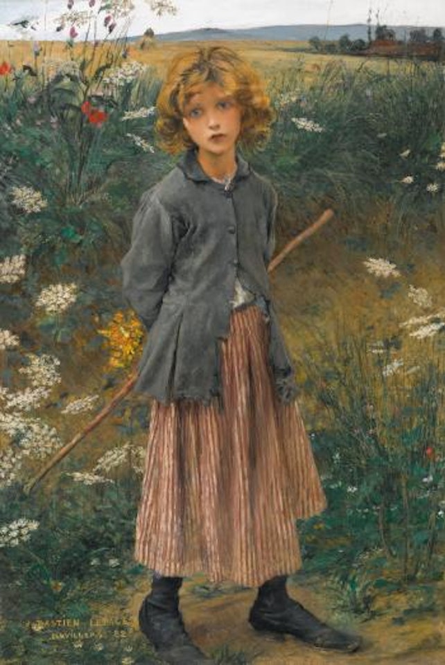 Fleur Du Chemin (La Petite Bergère) by Jules Bastien Lepage