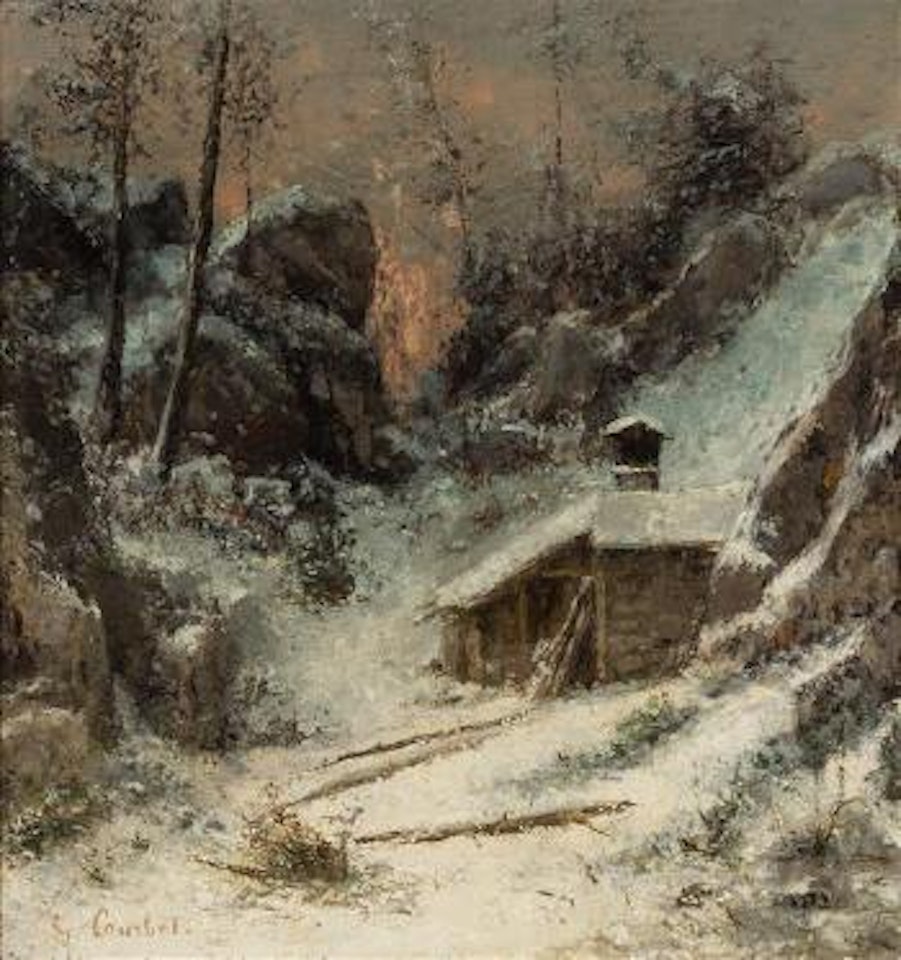 Effet de Neige by Gustave Courbet