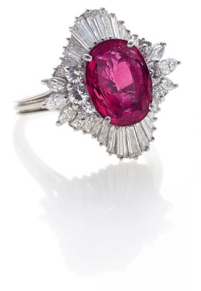 Ruby-Diamond-Ring by Unknown Jewelry Maker