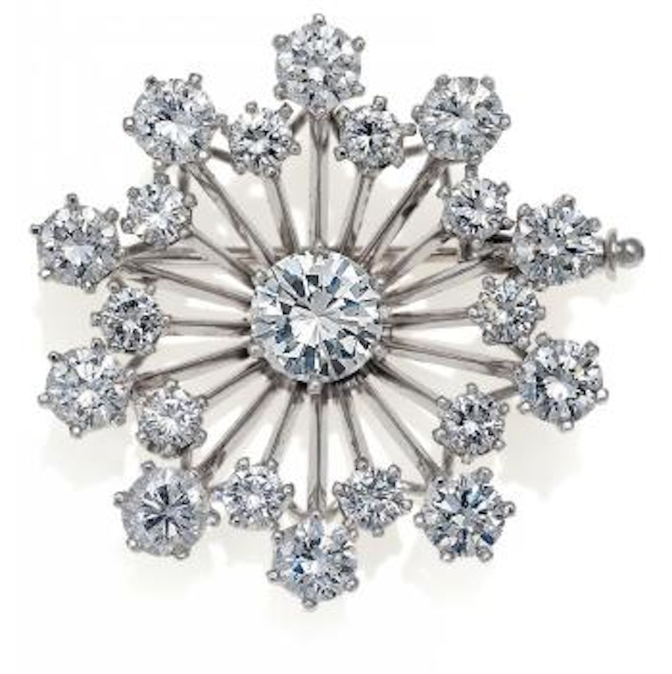 Diamond-Brooch by Unknown Jewelry Maker