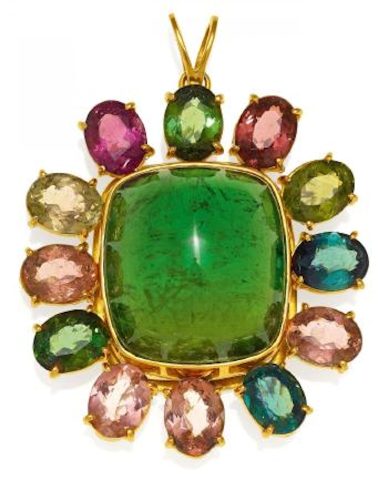 Tourmaline-Pendant by Unknown Jewelry Maker