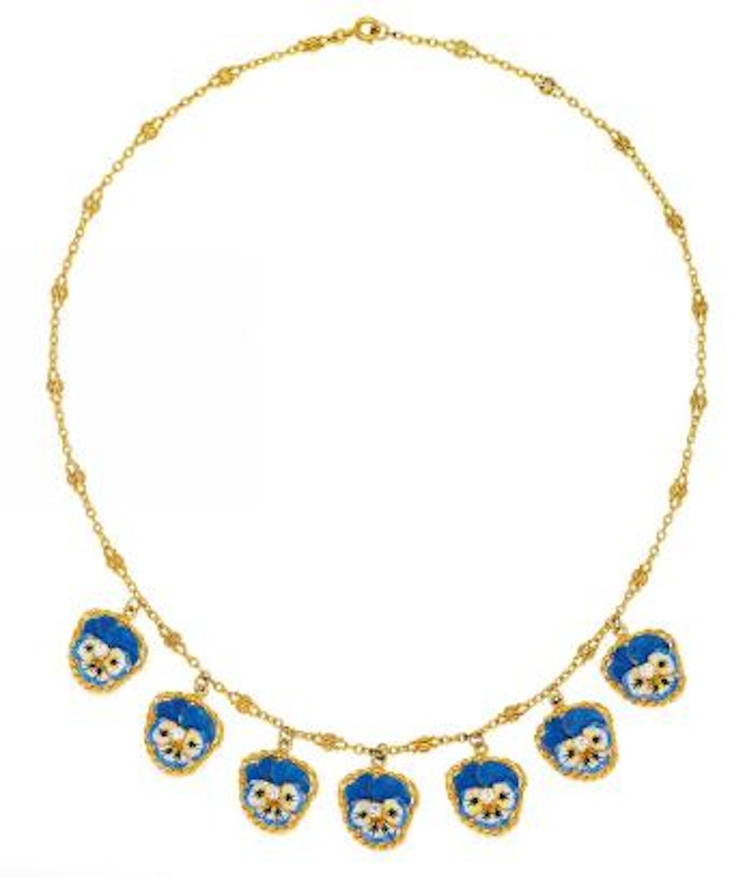 Enamel-Collier by Unknown Jewelry Maker