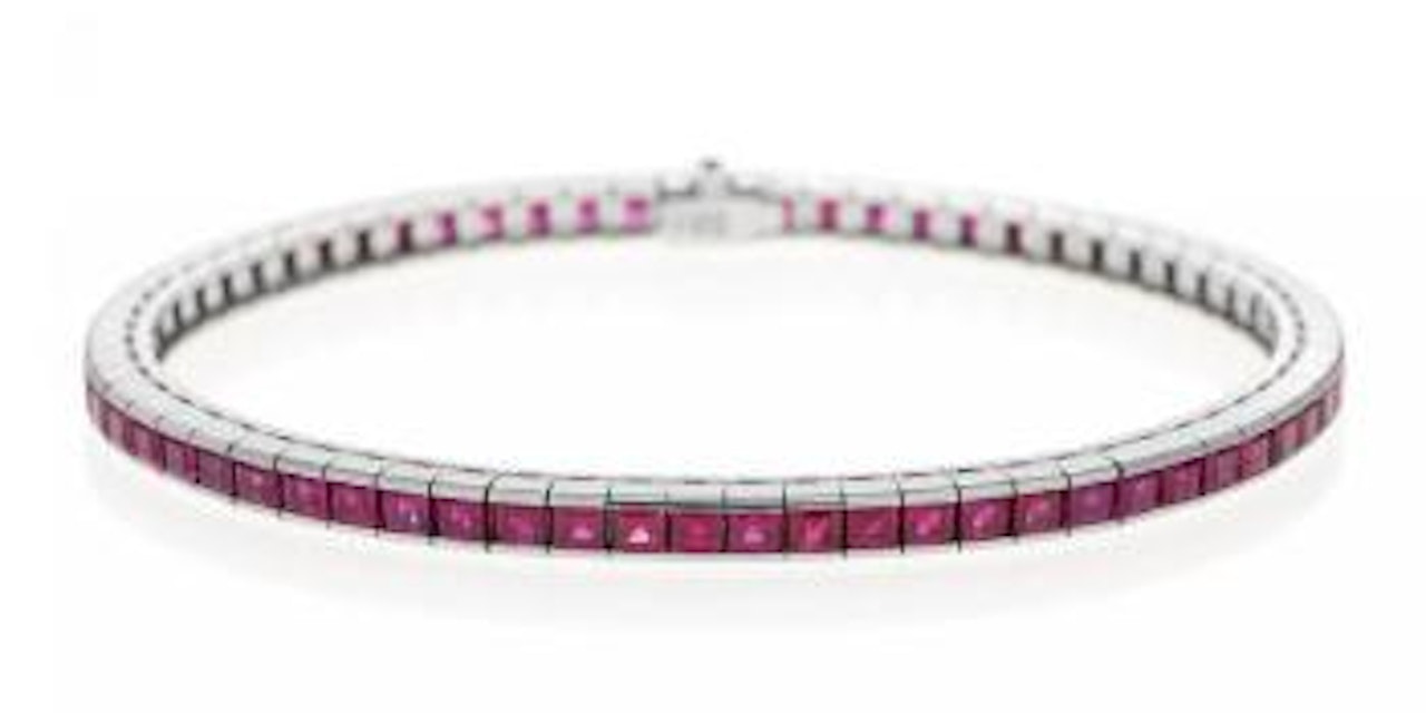 Ruby-Bracelet by Unknown Jewelry Maker