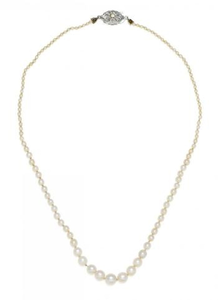 Natural-Pearl-Collier by Unknown Jewelry Maker