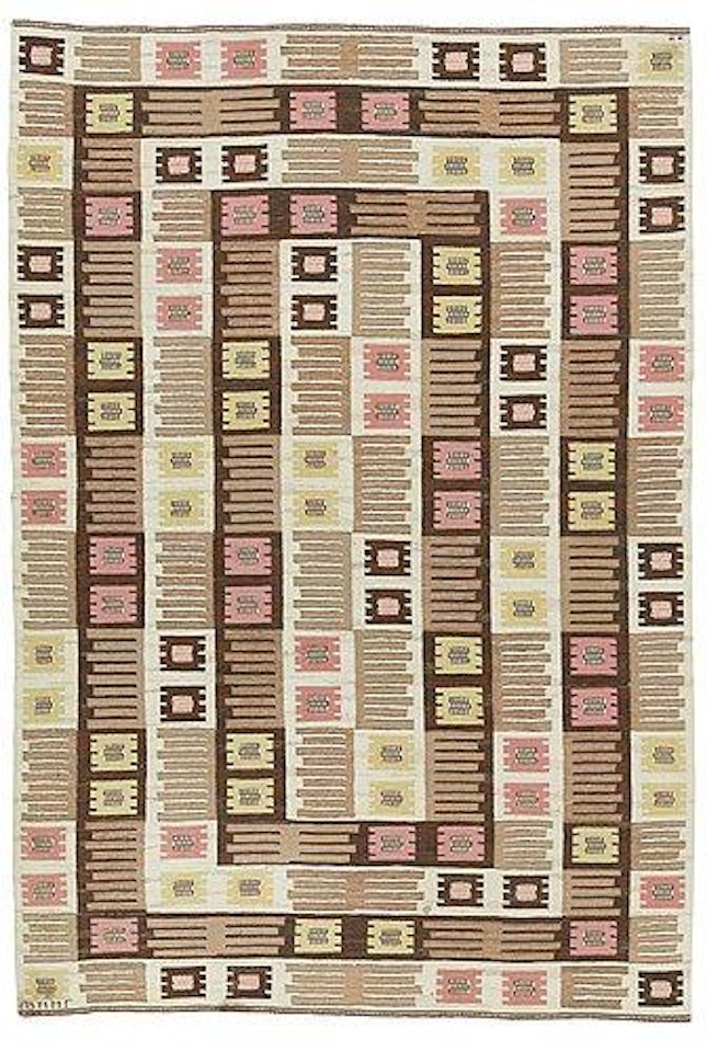 A Carpet, 'Nyponblomman' by Märta Maas-Fjetterström