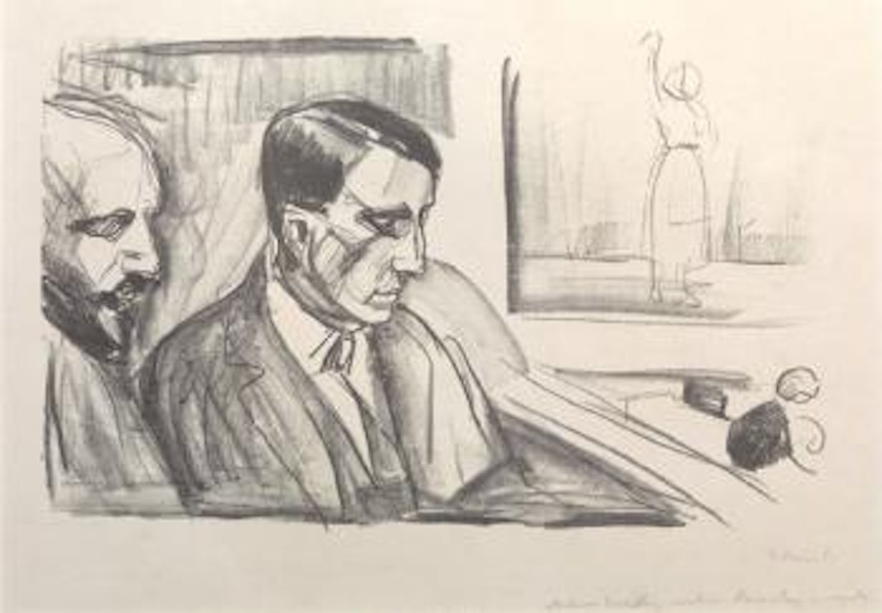 Ravensberg og Ciacelli på variétév by Edvard Munch