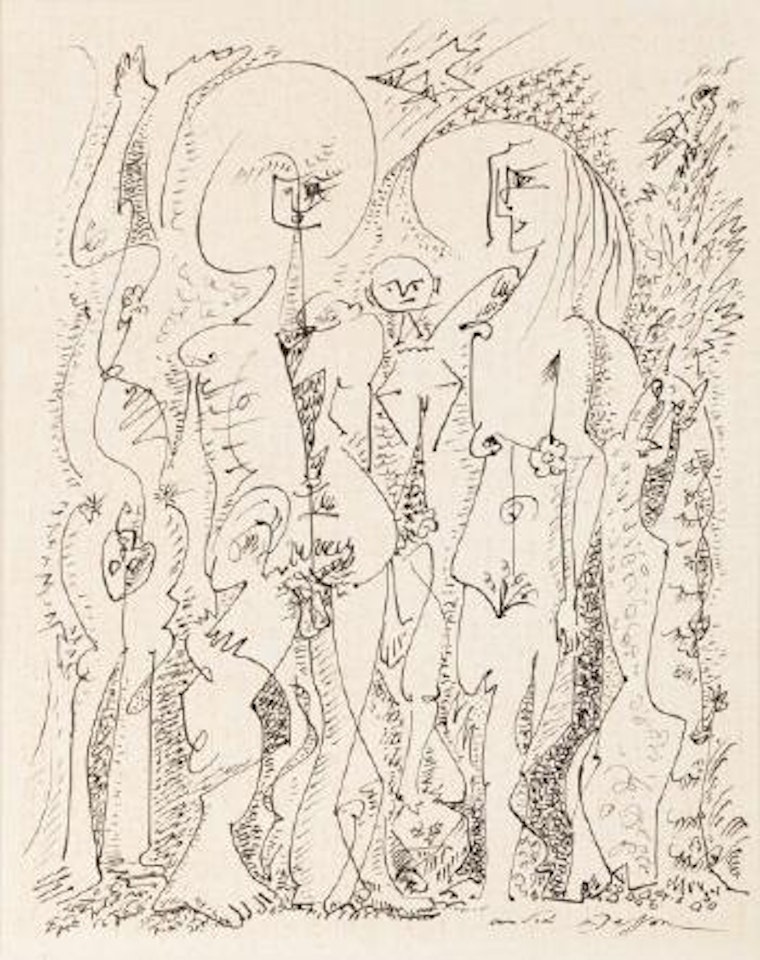 Groupe primitif by André Masson