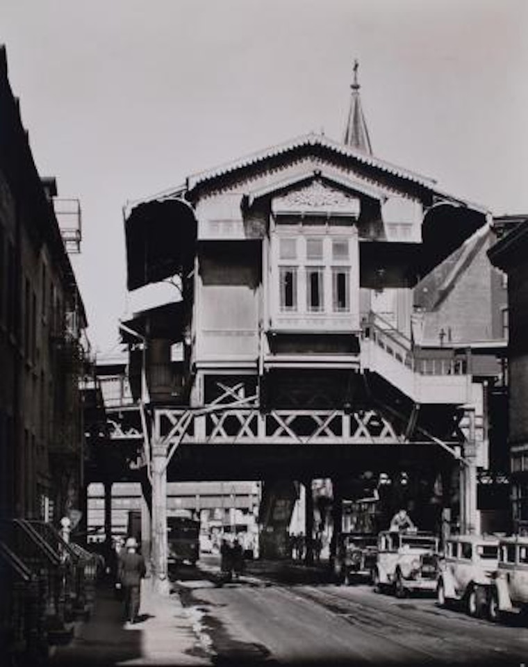 Changing New York, El Station, by Berenice Abbott
