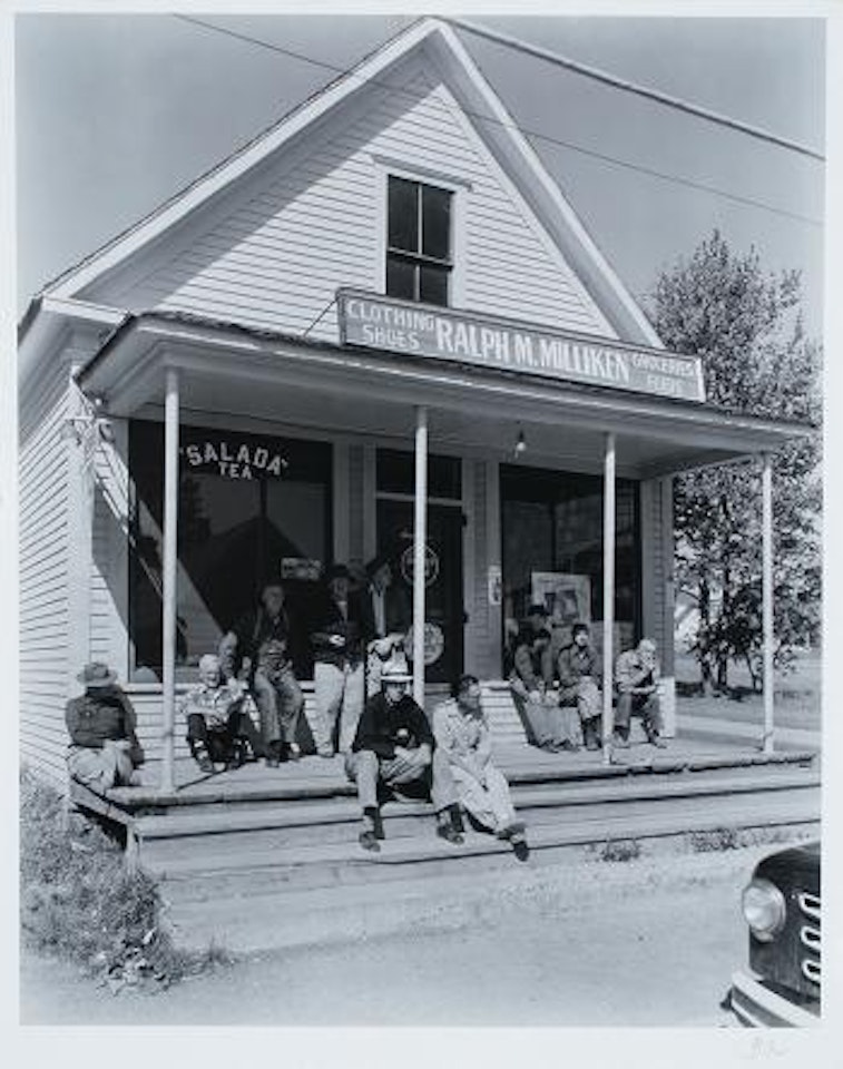 Milliken's general store on Sunday Morning, Bridgewater, Maine by Berenice Abbott