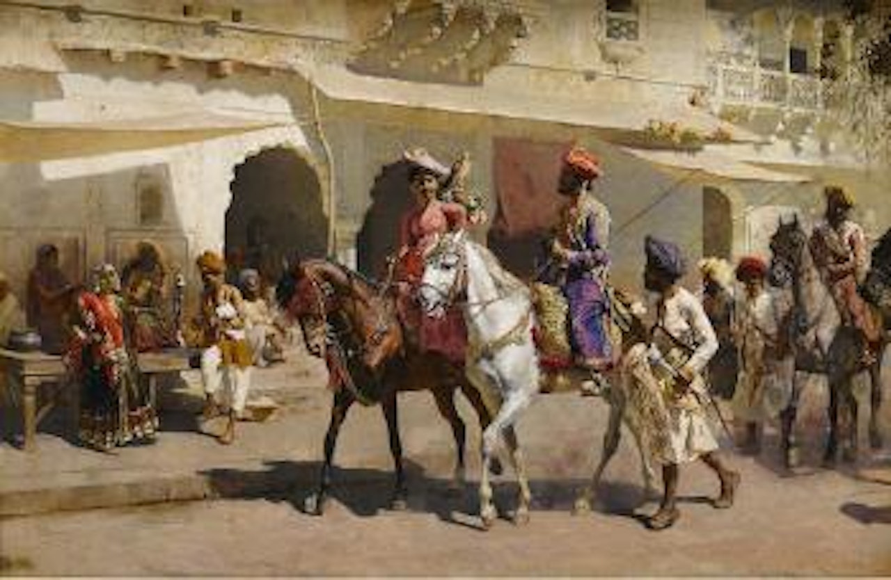 Start for the Hunt at Gwalior by Edwin Lord Weeks