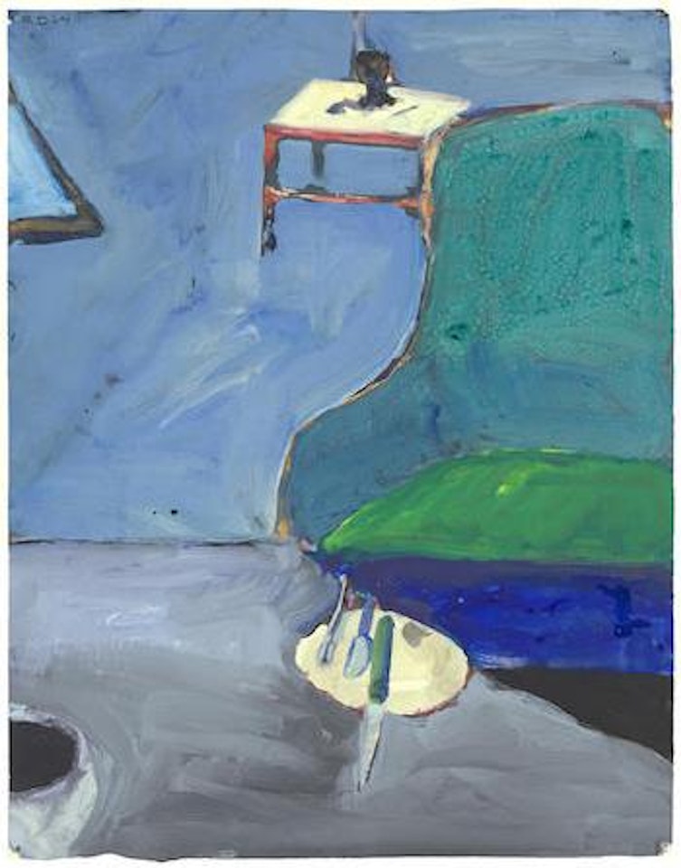 Interior Green with Chair, 1964 by Richard Diebenkorn