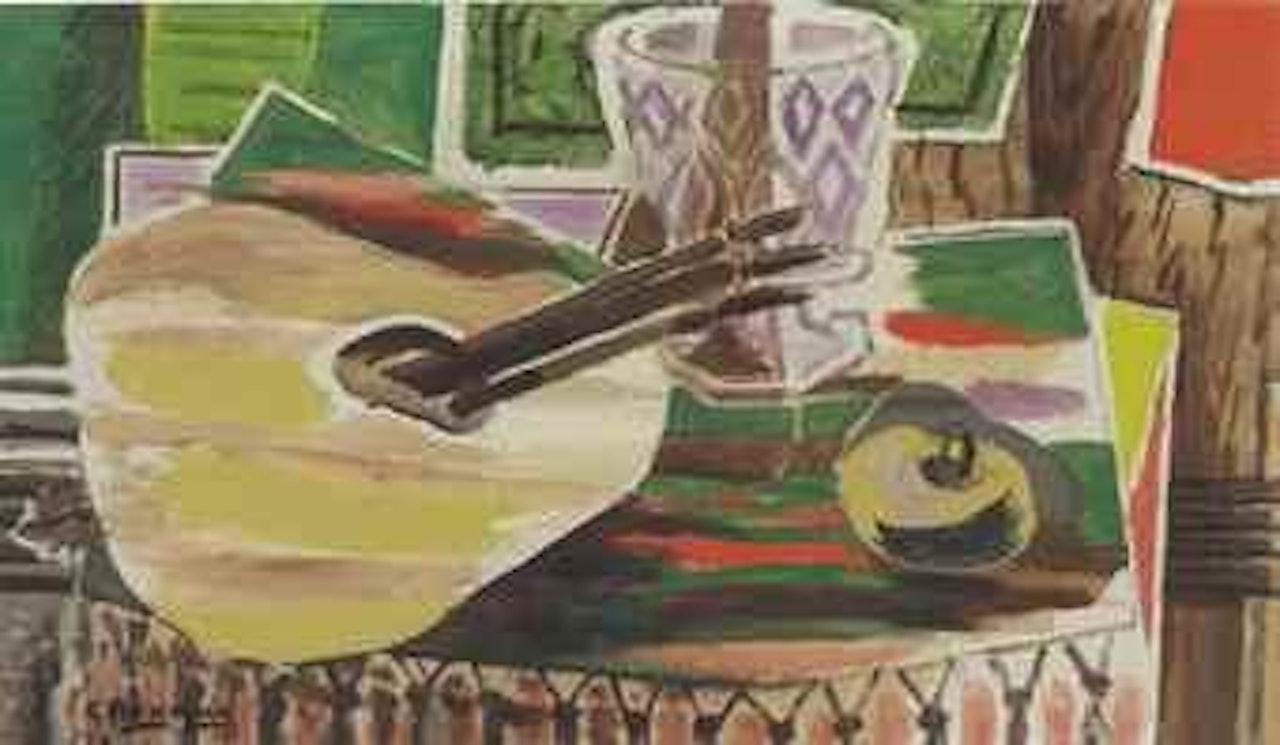 Verre et palette by Georges Braque