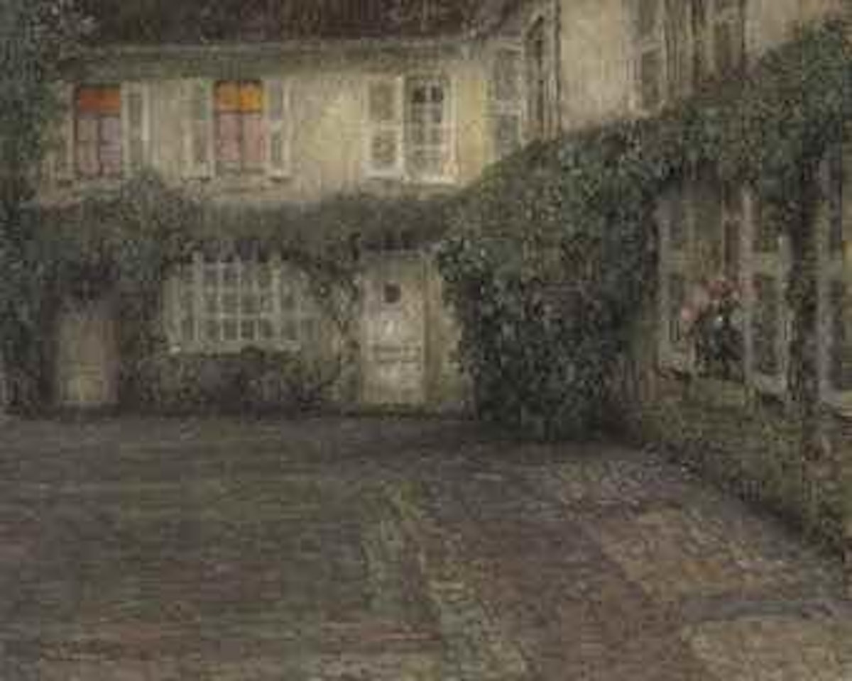 Le soir sur la maison by Henri Le Sidaner