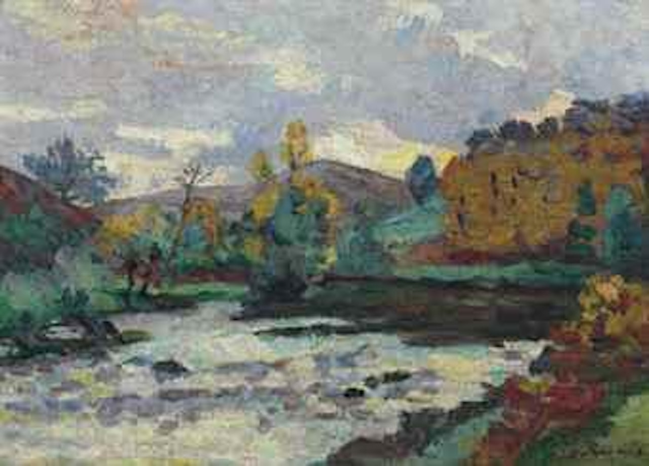 Le barrage de Genetin, Crozant by Armand Guillaumin