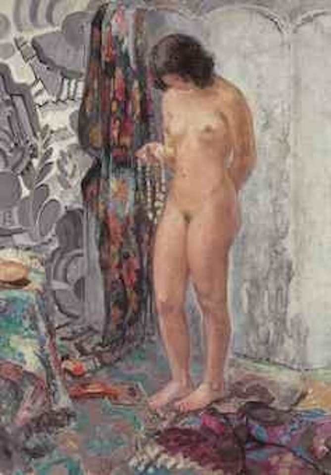 Nu debout au collier by Henri Lebasque