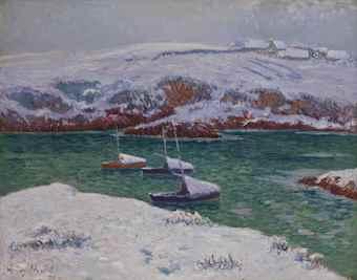 Neige à Doëlan (Finistère) by Henry Moret