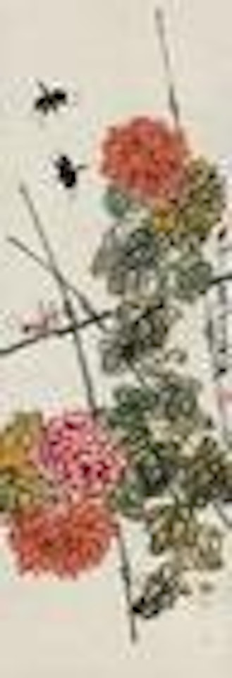 Chrysanthemum with Dragonfly by Qi Baishi