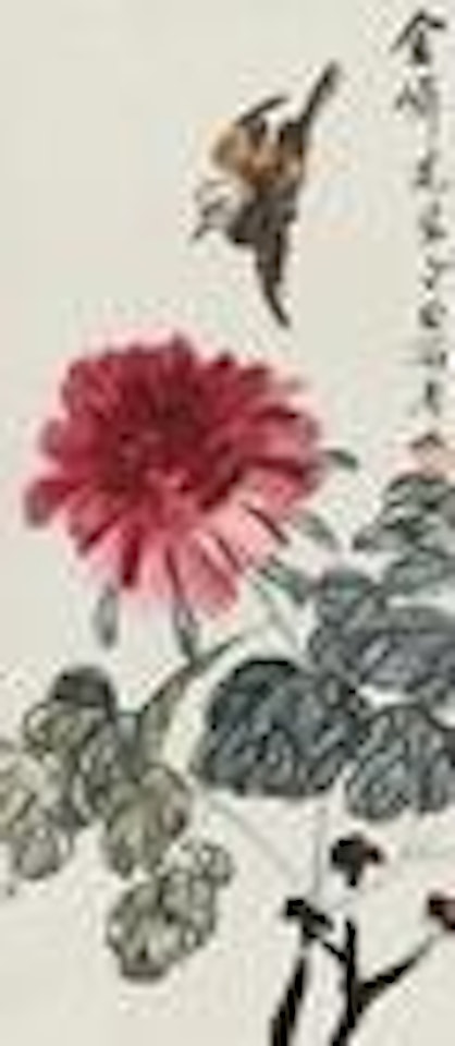 Bird with Flower by Qi Baishi