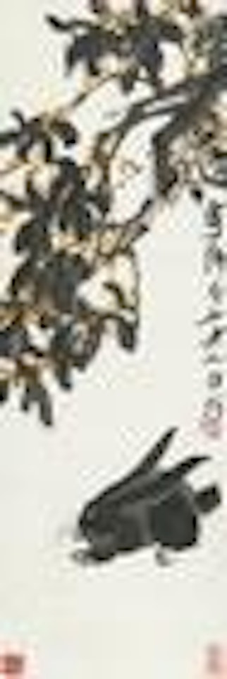 Rabits and Osmanthus by Qi Baishi