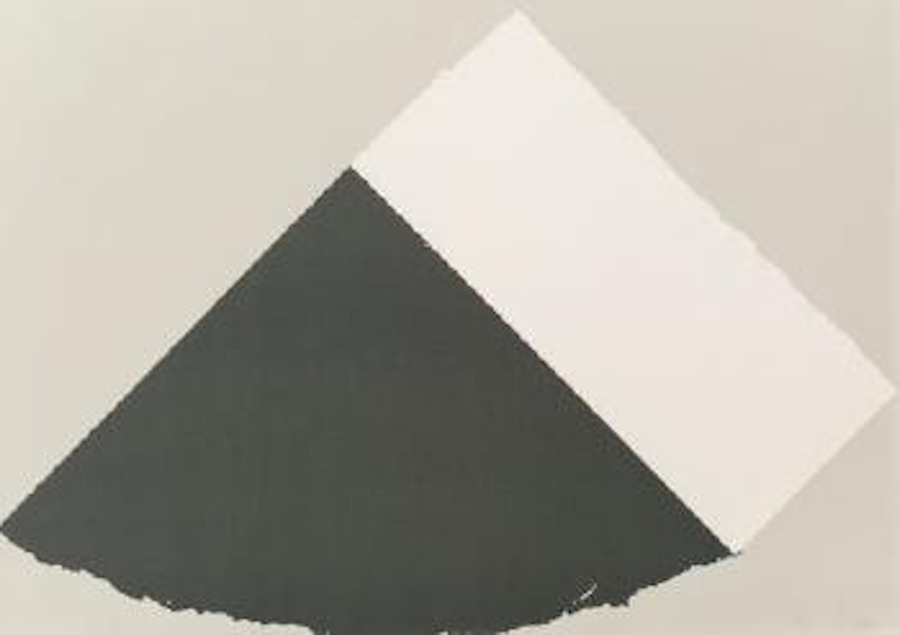 Dark Gray and White by Ellsworth Kelly